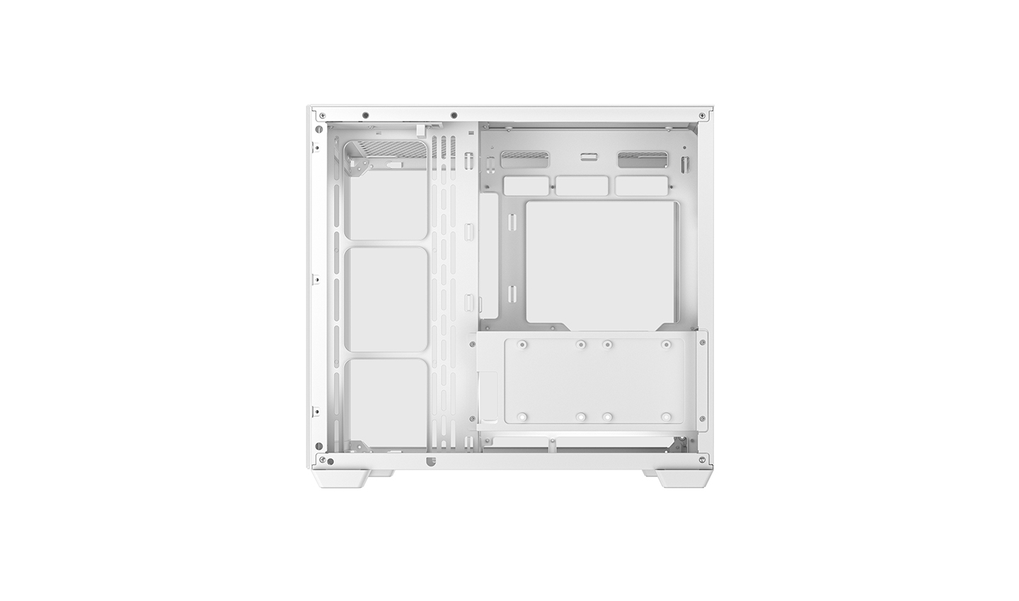 Deepcool CG530 WH ATX Mid Tower Tempered Glass Side Panel White PC Case ( R-CG530-WHNDA0-G-1 ) - Image 5