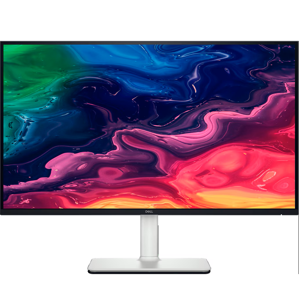 Dell 27 Plus S2725QC 27-inch Flat Screen IPS Panel 4K UHD USB-C 120Hz 4ms GTG Anti-glare AMD FreeSync Premium Built in Speaker Ash White Monitor