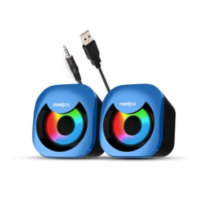 FRONTECH SPK-0015 8W USB-Powered 3.5mm AUX RGB Lighting 2.0 Multimedia Laptop, Desktop Speakers