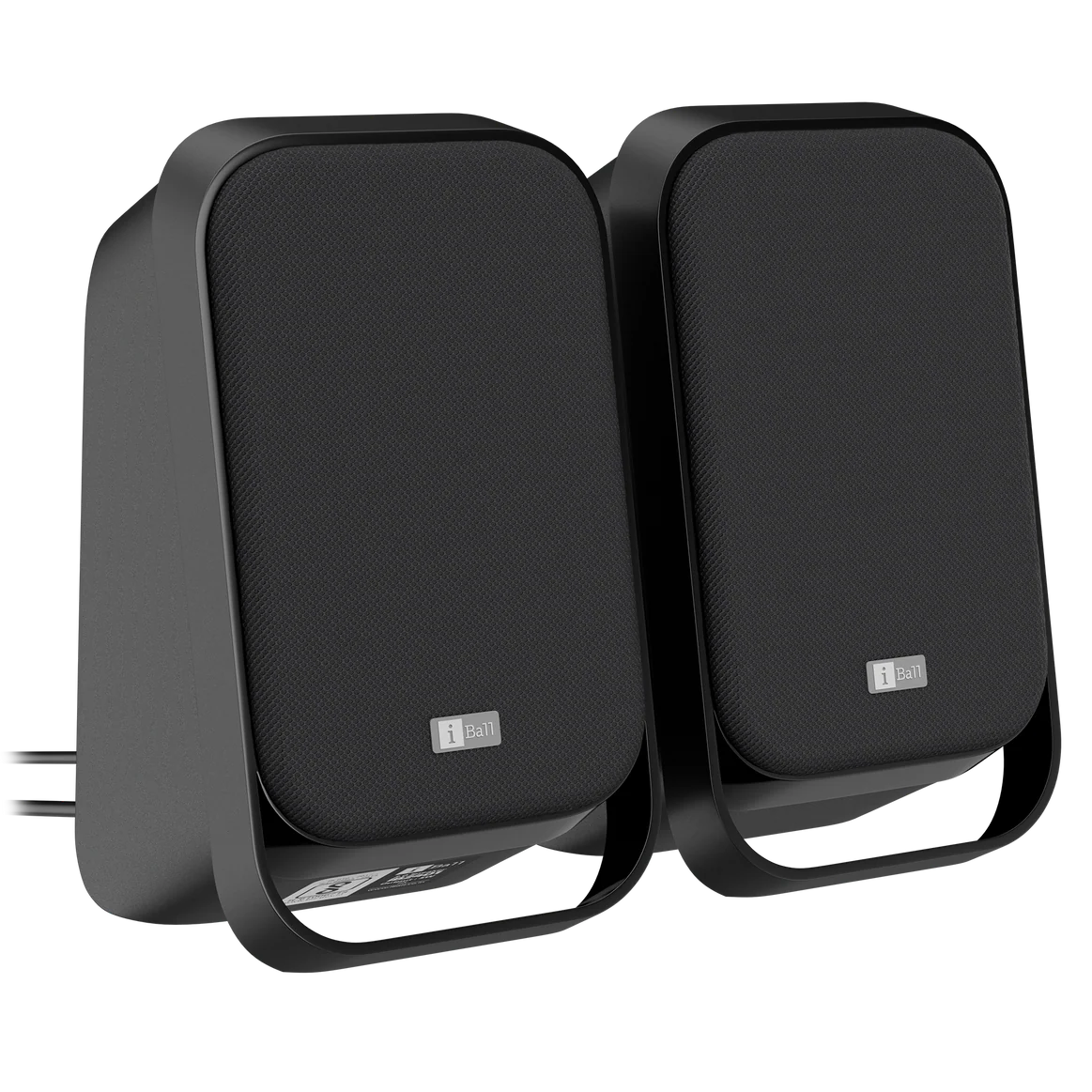 iBall Soundwave 100 5W USB Power 3.5mm Audio Input 2.0 channel Black Laptop, Desktop Speaker