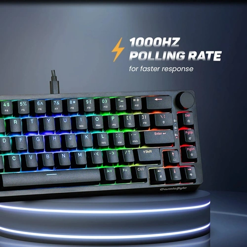 Cosmic Byte CB-GK-33 Astra Hot-Swappable Mechanical Wired & Bluetooth Keyboard With Per Key RGB And Hot Swappable Blue Switches ( TCBP03405 ) - Image 5