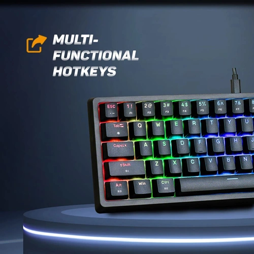 Cosmic Byte CB-GK-33 Astra Hot-Swappable Mechanical Wired & Bluetooth Keyboard With Per Key RGB And Hot Swappable Blue Switches ( TCBP03405 ) - Image 8
