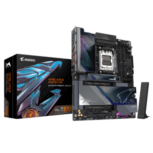 Gigabyte X870E AORUS MASTER X3D ATX Motherboard ( AMD Socket AM5 , Support AMD Ryzen 9000 , 8000 , 7000 Series Processors , 4 x DDR5  RAM Slots, Max 256GB RAM Support )