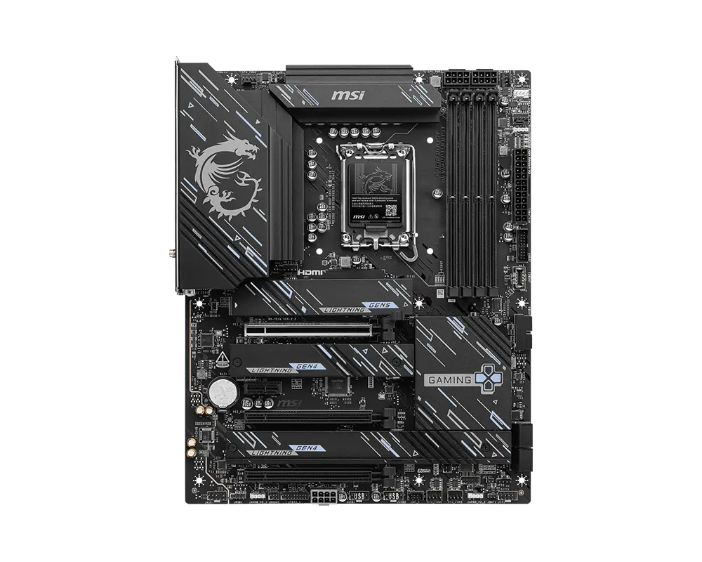 MSI Z890 GAMING PLUS WIFI6E ATX Motherboards ( Intel Socket LGA 1851, Supports Intel Core Ultra Processors (Series 2) Cpu, 4x DDR5 RAM Slots, Max 256GB RAM Support ) - Image 2