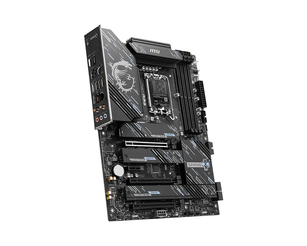 MSI Z890 GAMING PLUS WIFI6E ATX Motherboards ( Intel Socket LGA 1851, Supports Intel Core Ultra Processors (Series 2) Cpu, 4x DDR5 RAM Slots, Max 256GB RAM Support ) - Image 4