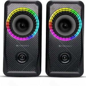 Zebronics Zeb-Warrior 4 10 W USB Powered AUX Connectivity Black Laptop/Desktop Speaker With RGB Light
