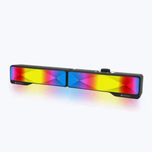 Zebronics Zeb Wonderbar 20 10W USB Powered AUX Connectivity Black Laptop/Desktop Speaker With 10 RGB Modes + 1 OFF Mode