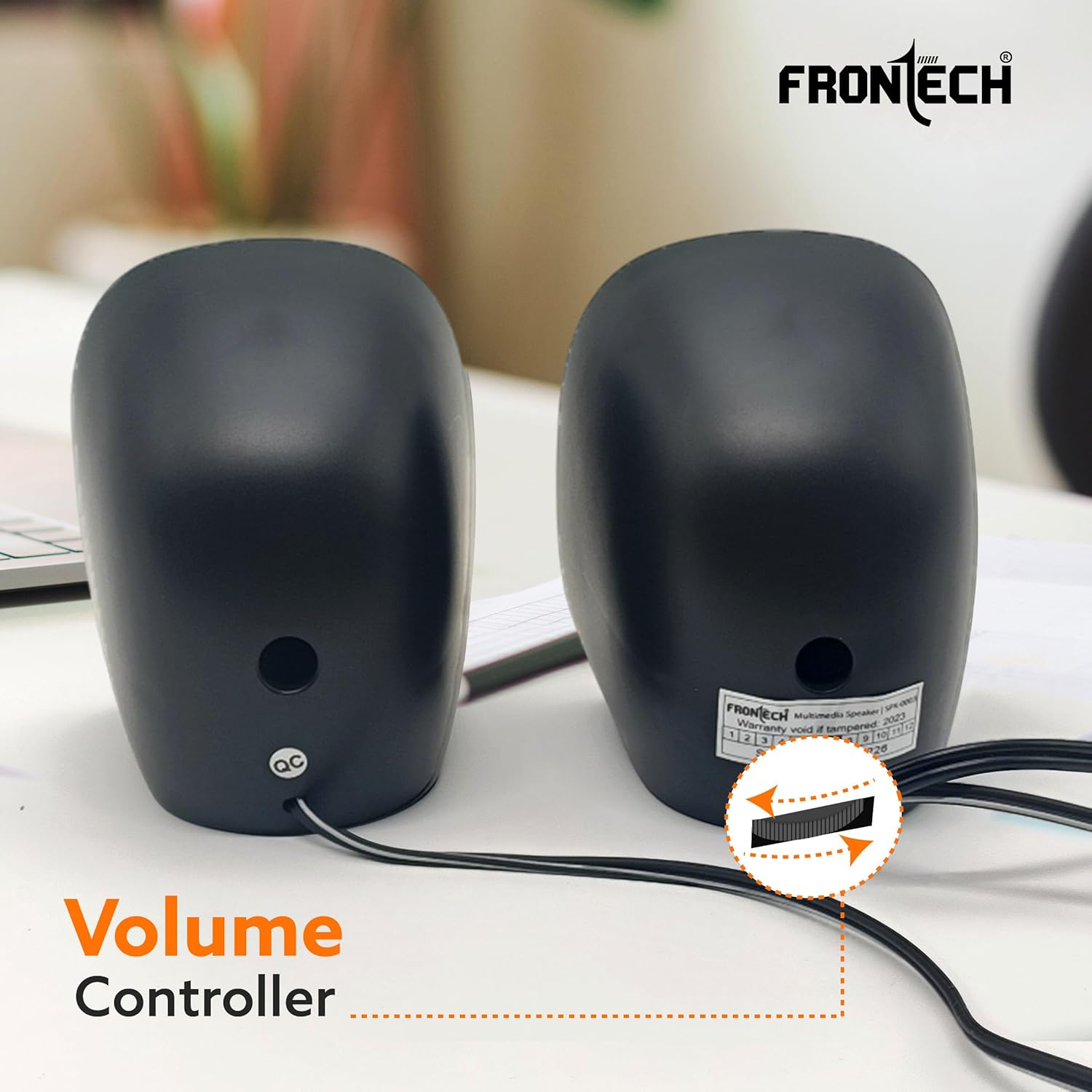 FRONTECH Premium 2.0 Channel 3W USB Powered 3.5 mm Stereo In Laptop, Desktop Speaker ( spk-0003 ) - Image 5