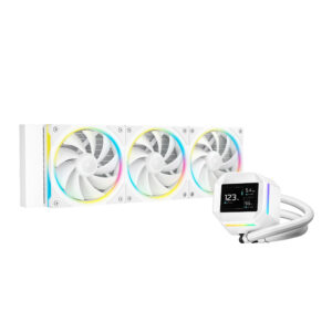 Deepcool LM360 WH ARGB 360mm White Liquid CPU Cooler With 2.4″ IPS Display ( R-LM360-WHDMMC-1 )
