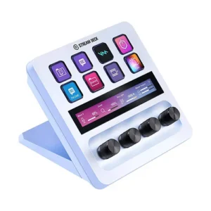 Elgato Stream Deck + White Fast, Smooth, Intuitive Workflow With Customizable LCD keys ( 10GBD9911 )