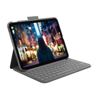 Logitech Slim Folio Keyboard Case for iPad (10th Generation) with Integrated Bluetooth Wireless Keyboard ( 920-011422 )