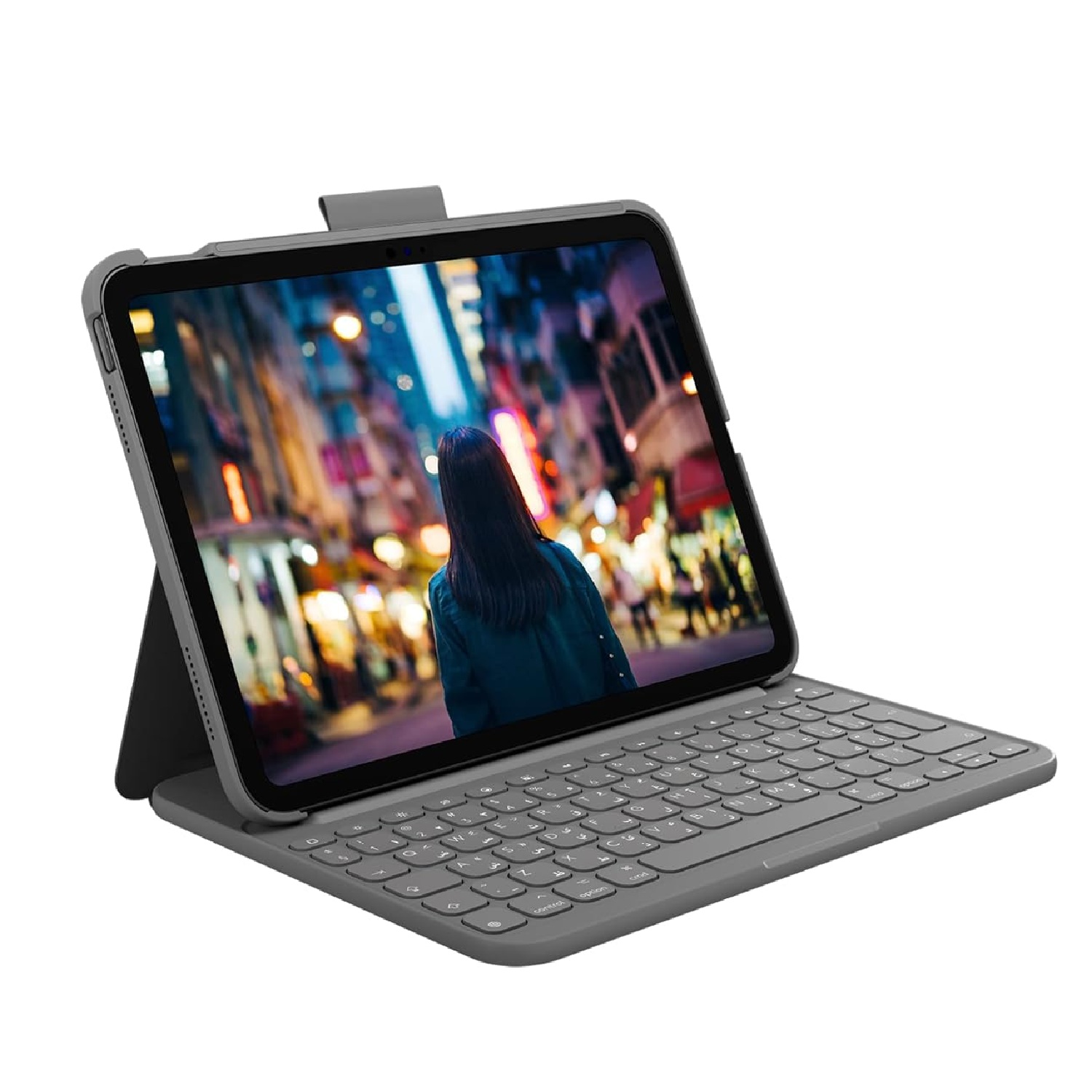 Logitech Slim Folio Keyboard Case for iPad (10th Generation) with Integrated Bluetooth Wireless Keyboard ( 920-011422 )