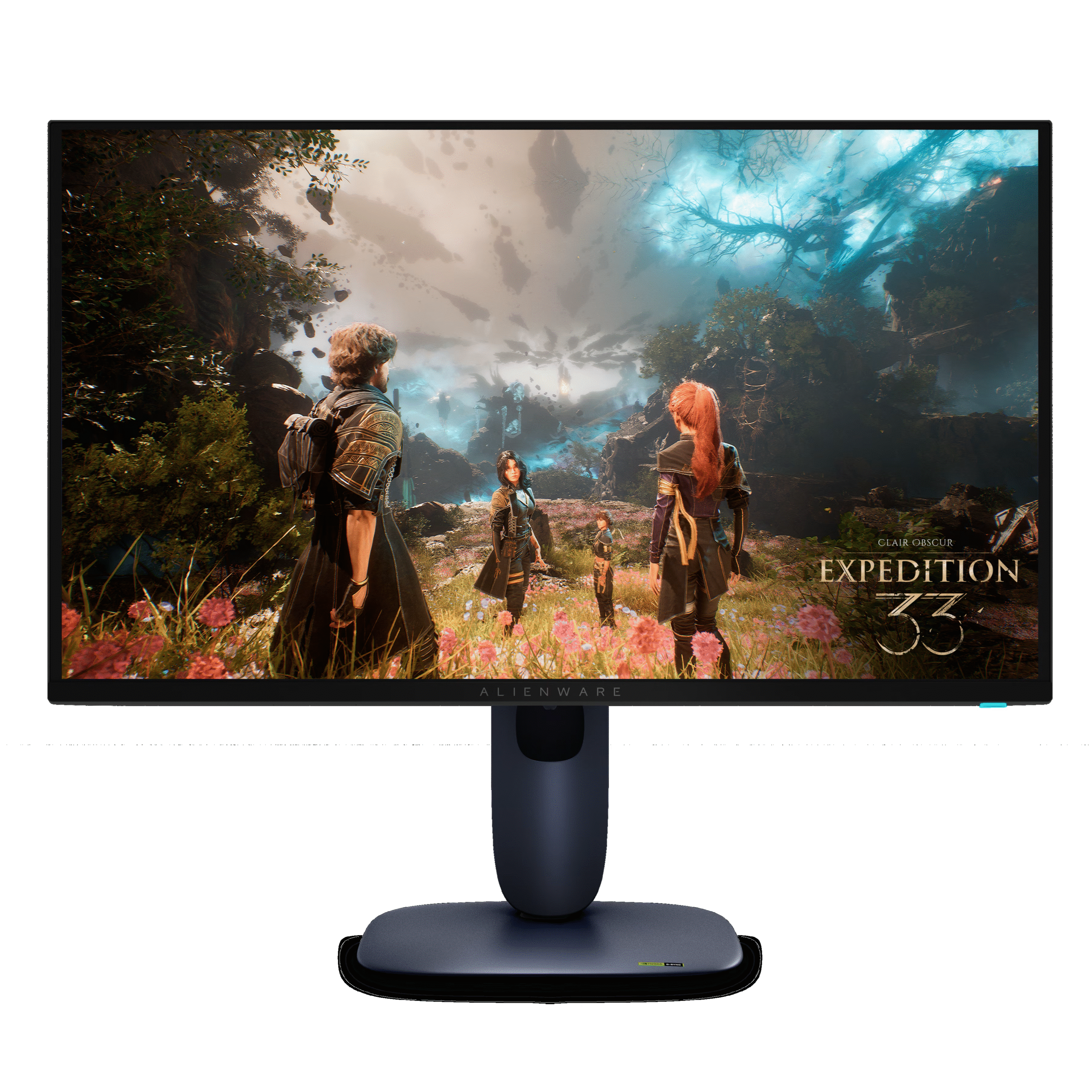 Dell Alienware 27 AW2725Q 27-inch Flat Screen Quantum Dot OLED Panel 4K UHD 240Hz 0.03ms GTG Anti-Reflective AMD Free-Sync Premium ProInterstellar Indigo Gaming Monitor