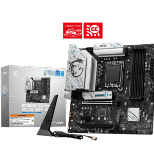 MSI B760M GAMING PLUS WIFI DDR4 Micro ATX  Motherboard ( Intel LGA1700 Socket, Support Intel Core 14th, 13th, 12th Gen Processors, Intel Pentium Gold and Celeron Processors, 4 x DDR4 RAM Slots, Max 128GB RAM )