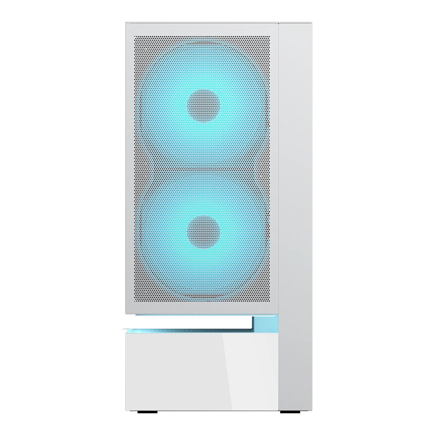 Cougar CFV235 Mesh Vision ARGB White CEB Mid Tower Glass Panel PC Case With Pre Installed ARGB Fans ( CGR-2DA4W-MV ) - Image 2