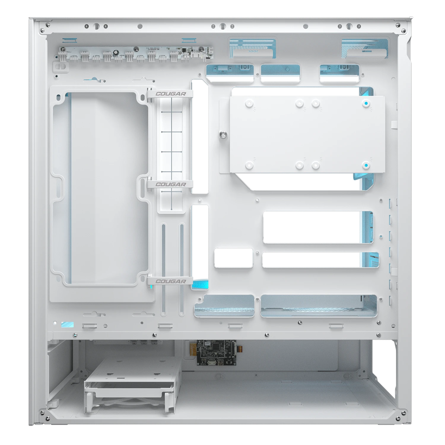 Cougar CFV235 Mesh Vision ARGB White CEB Mid Tower Glass Panel PC Case With Pre Installed ARGB Fans ( CGR-2DA4W-MV ) - Image 7