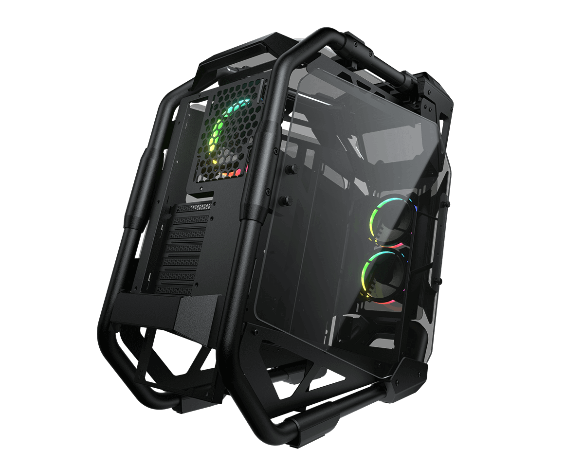 Cougar Cratus ARGB E-ATX Mid Tower Tempered Glass Panel PC Case With Pre Installed ARGB Fans ( CGR-5LMSB ) - Image 4