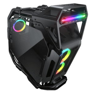 Cougar Cratus ARGB E-ATX Mid Tower Tempered Glass Panel PC Case With Pre Installed ARGB Fans ( CGR-5LMSB )