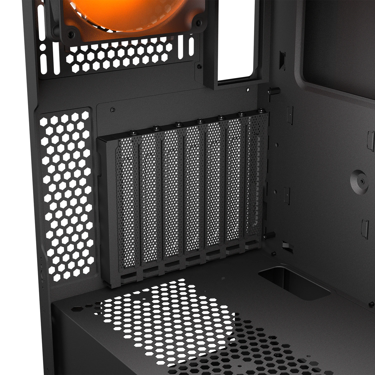 Cougar Airface Flo RGB Black E-ATX Mid Tower Glass Panel PC Case With Pre Installed ARGB Fans ( CGR-5YA6B-RGB ) - Image 12