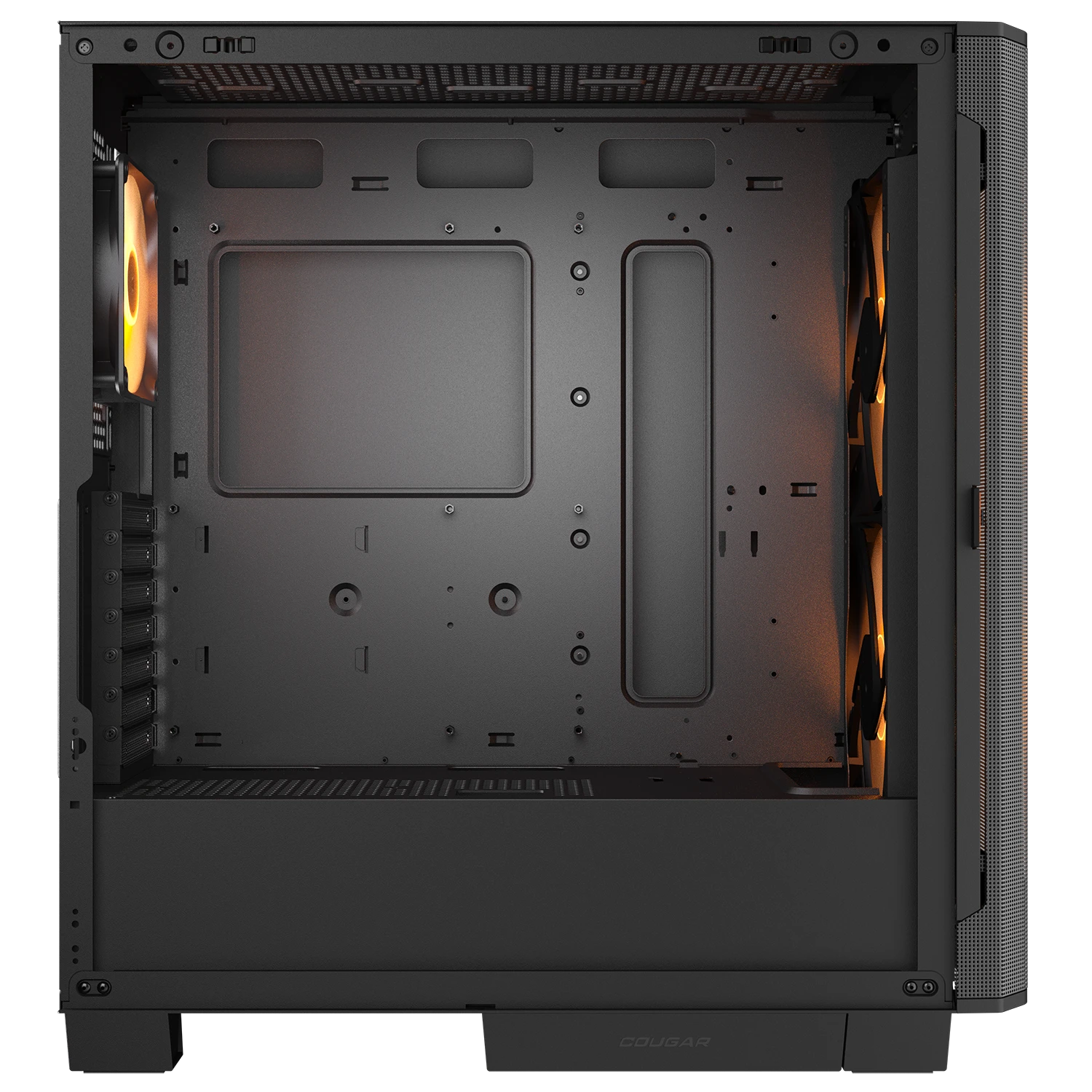Cougar Airface Flo RGB Black E-ATX Mid Tower Glass Panel PC Case With Pre Installed ARGB Fans ( CGR-5YA6B-RGB ) - Image 10