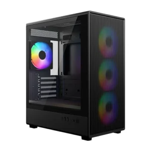 Cooler Master Elite 350 M-ATX Mini Tower Tempered Glass Pc Cabinet With Pre-installed ARGB Fans ( E350-KGNN-S00 )