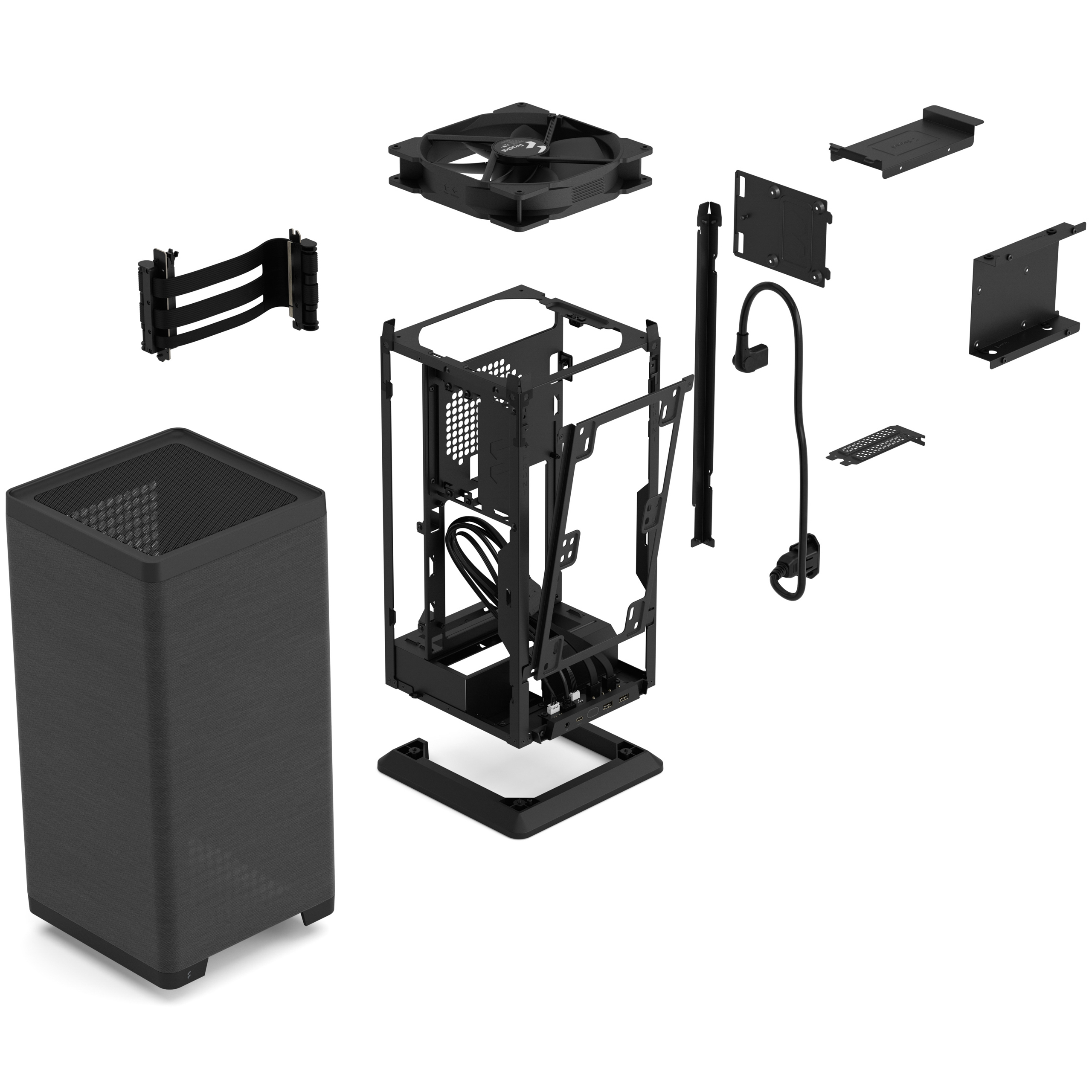 Fractal Design Mood M-ITX Mini Tower Black PC Case With Pre Installed Fan ( FD-C-MOD1N-02 ) - Image 9