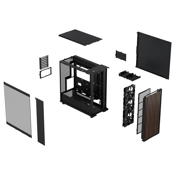 Fractal Design North XL Charcoal Black TGD E-ATX Mid Tower Cabinet Case With Pre Installed Fans ( FD-C-NOR1X-02 ) - Image 12