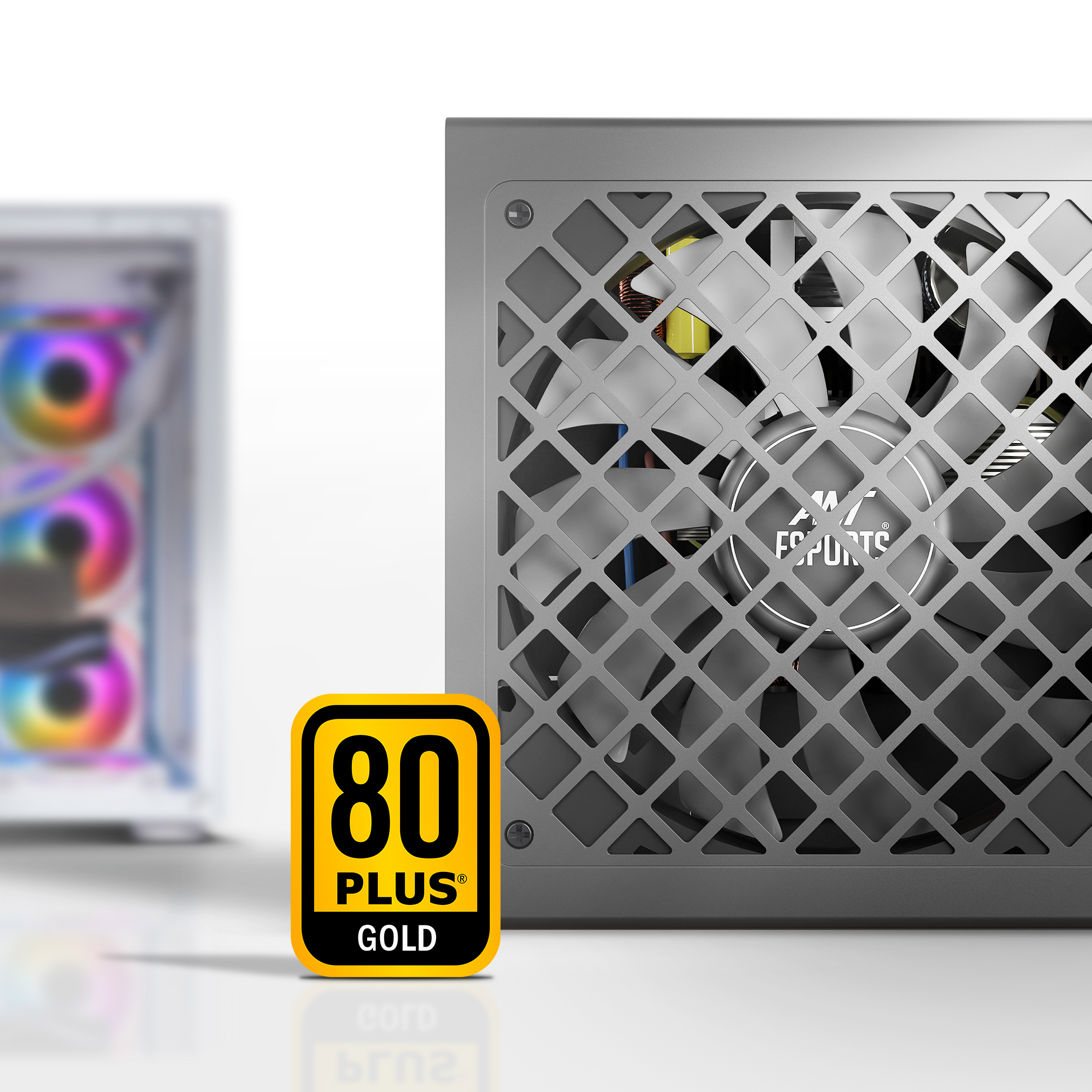 Ant Esports FG1000 V2 1000W ATX 3.1 , PCIe 5.1 Ready 80 Plus Gold certified Fully Modular Black Power Supply Unit - Image 4