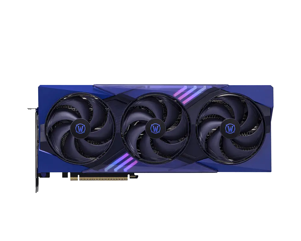 MSI GeForce RTX 5070 12G World of Warcraft MIDNIGHT VOID EDITION OC 12GB GDDR7 192-bit Gaming Graphics Card ( G507012WMVEC ) - Image 3