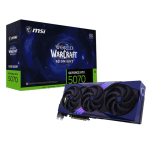 MSI GeForce RTX 5070 12G World of Warcraft MIDNIGHT VOID EDITION OC 12GB GDDR7 192-bit Gaming Graphics Card ( G507012WMVEC )
