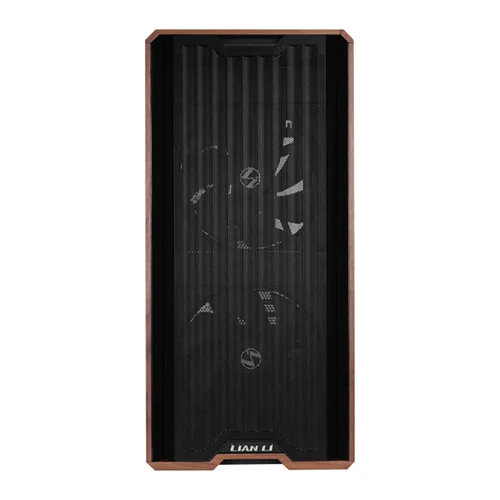 Lian Li Lancool 217 Wood Edition E-ATX Mid Tower Tempered Glass Panel Black Pc Cabinet With Pre-installed High-Performance Fans ( G99-LAN217X-IN ) - Image 2