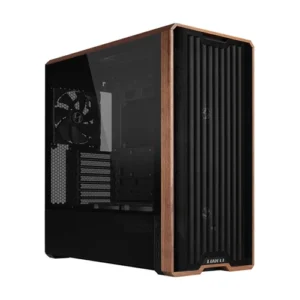 Lian Li Lancool 217 Wood Edition E-ATX Mid Tower Tempered Glass Panel Black Pc Cabinet With Pre-installed High-Performance Fans ( G99-LAN217X-IN )