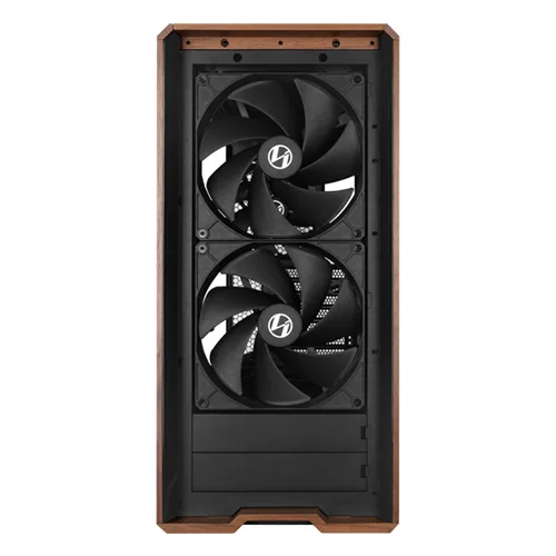 Lian Li Lancool 217 Wood Edition E-ATX Mid Tower Tempered Glass Panel Black Pc Cabinet With Pre-installed High-Performance Fans ( G99-LAN217X-IN ) - Image 6