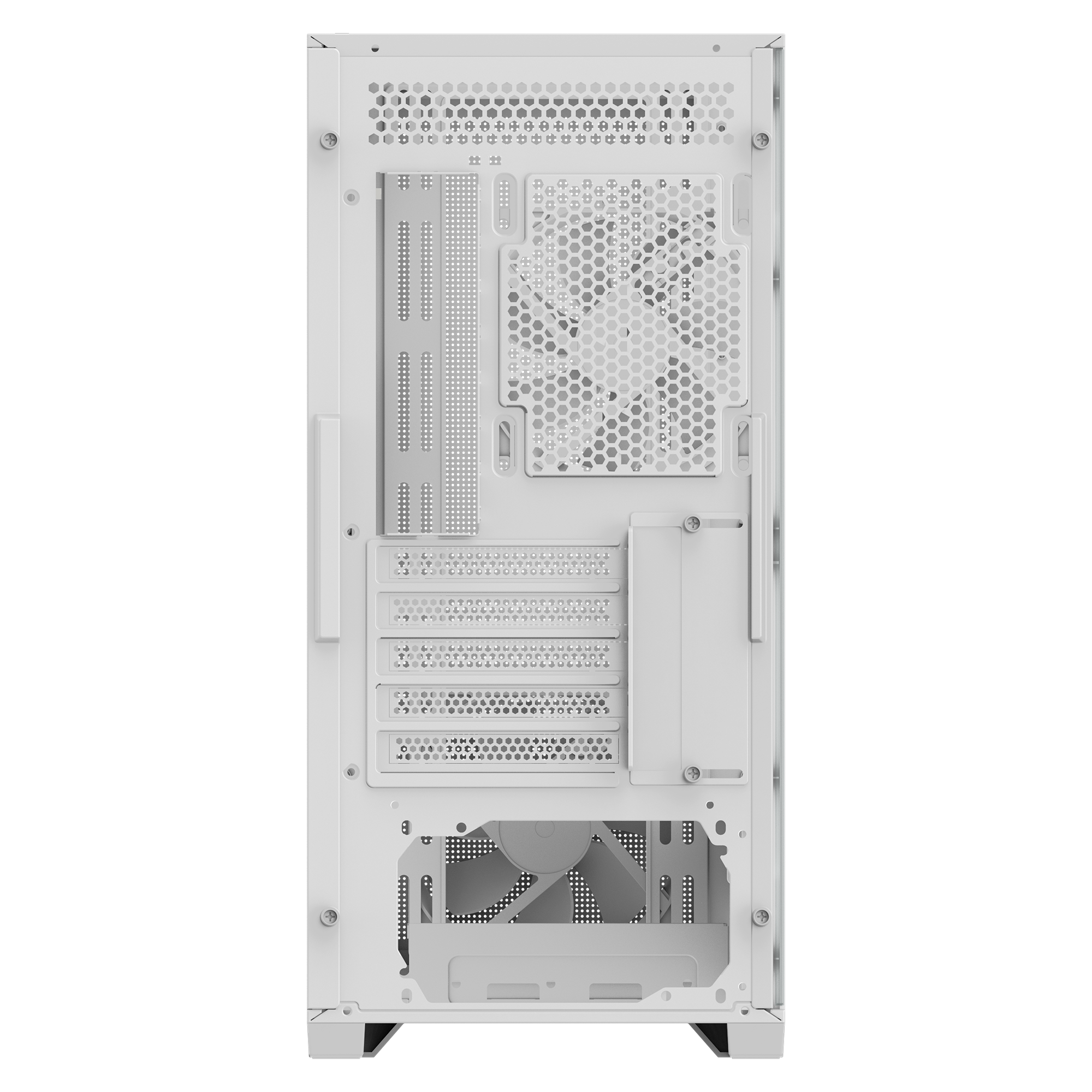 Gigabyte C102 Glass ICE White Micro ATX Mid Tower Tempered Glass Side Panel Pc Cabinet With Pre Installed Fans ( GB-C102GI ) - Image 5
