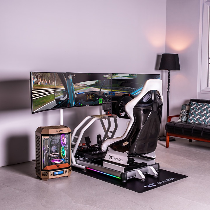 Thermaltake GR500 Racing Simulator Cockpit White ( GSC-R50-CPASWH-01 ) - Image 6