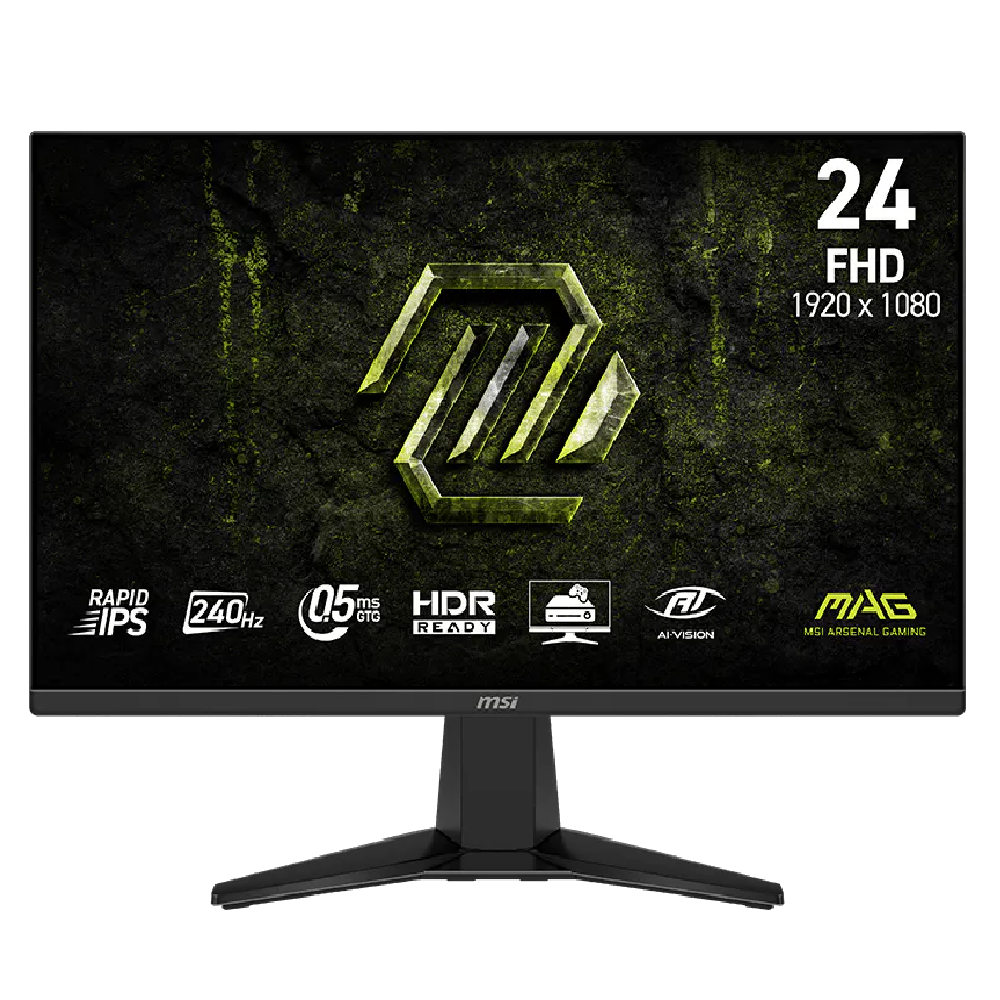 MSI MAG 245F X24 23.8-Inch Flat Rapid IPS FHD 240HZ 0.5ms (GtG, Min.) AMD FreeSync Premium Anti-glare HDR Ready Gaming Monitor