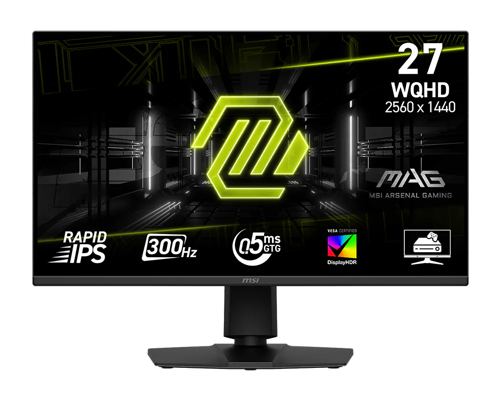 MSI MAG 275QPF X30 27-Inch Flat Rapid IPS WQHD 300Hz 0.5ms (GtG, Min) AMD FreeSync Premium Anti-glare Gaming Monitor - Image 2