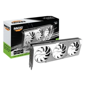 INNO3D RTX 5070 Ti X3 OC White 16GB GDDR7 256-Bit Graphics Card ( N507T3-16D7X-376068W )