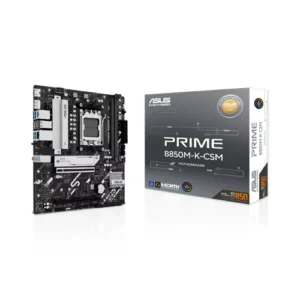 Asus PRIME B850M-K-CSM micro-ATX Motherboard ( AMD Socket AM5, Support AMD Ryzen 9000 & 8000 & 7000 Series Desktop Processors, 2 x DDR5 Ram Slots, Max 128GB Memory Support )