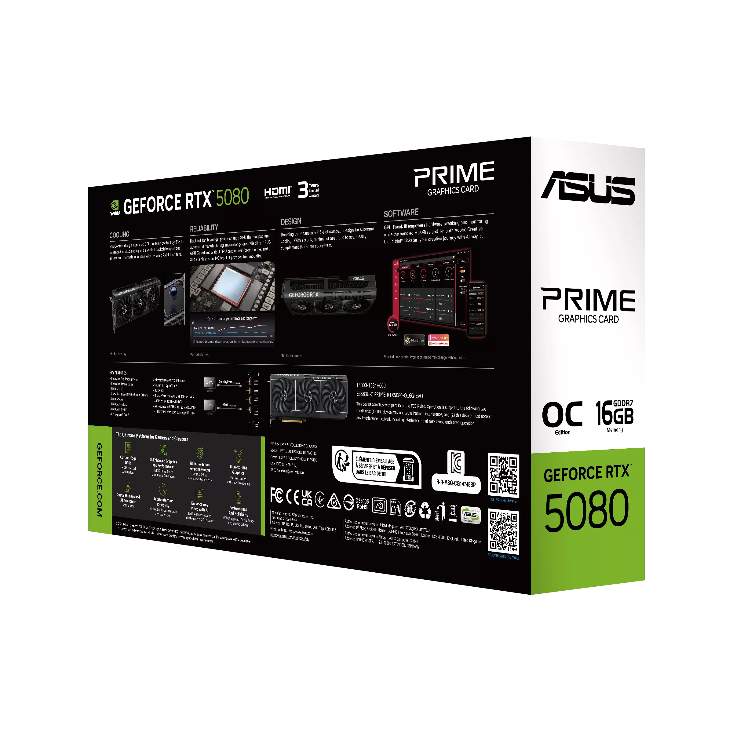 ASUS PRIME GeForce RTX 5080 EVO 16GB GDDR7 OC Edition 256-bit Gaming Graphics Card With Triple Fan ( PRIME-RTX5080-O16G-EVO ) - Image 11