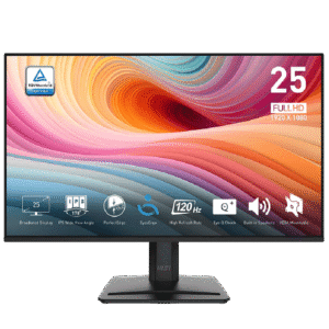 MSI PRO MP251 E2 24.5-Inch Flat IPS FHD 120Hz 1ms (MPRT) / 4ms (GTG) Built-in Speakers Adaptive-Sync Support Anti-glare Business Productivity Monitor