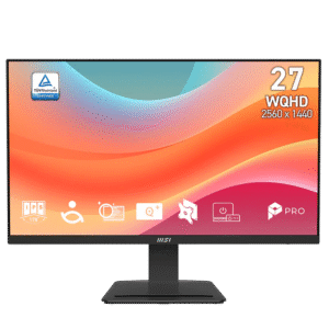 MSI PRO MP273Q E7 27-Inch Flat IPS WQHD 75Hz 1ms (MPRT) / 4ms (GtG) Adaptive-Sync Anti-glare HDR Ready Business Monitor