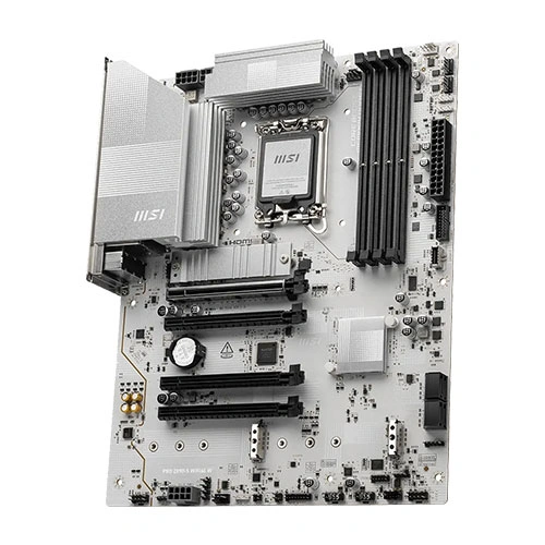 MSI PRO Z890-S WIFI6E W ATX Motherboard ( Intel Socket LGA 1851, Supports Intel Core Ultra Processors (Series 2), 4x DDR5 RAM Slots, Max 256GB RAM ) - Image 2
