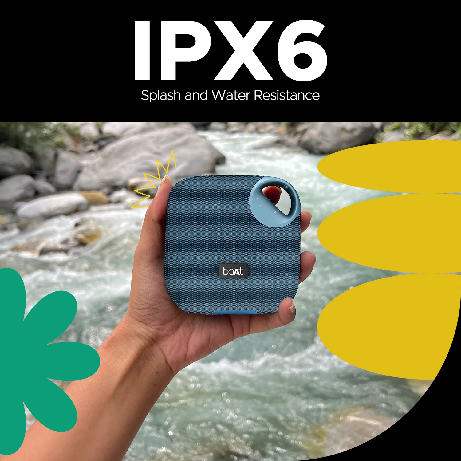 boAt Stone 193 Pro Tropical Blue Portable 5W Bluetooth Speaker - Image 6