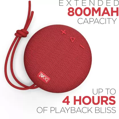 boAt Stone 193 Red 5W RMS Sound Portable Bluetooth Speaker - Image 2