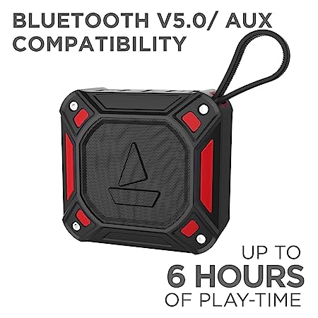 Boat Stone 300 Red Pocket Bluetooth Speaker - Image 2