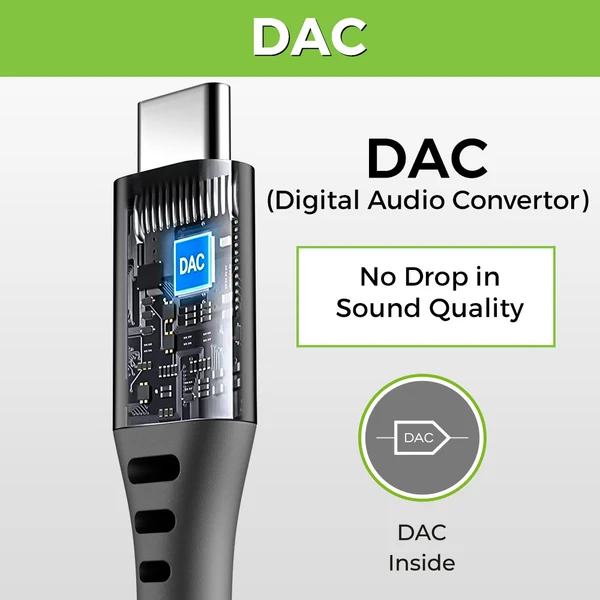 UltraProlink UL1081 Audio Link Type C to 3.5mm Headphone Jack Digital Audio Convertor Adapter - Image 3