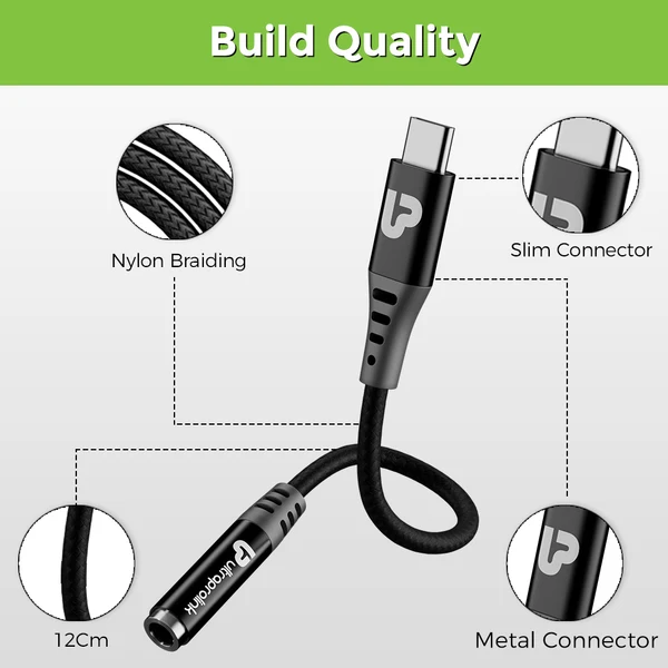 UltraProlink UL1081 Audio Link Type C to 3.5mm Headphone Jack Digital Audio Convertor Adapter - Image 4