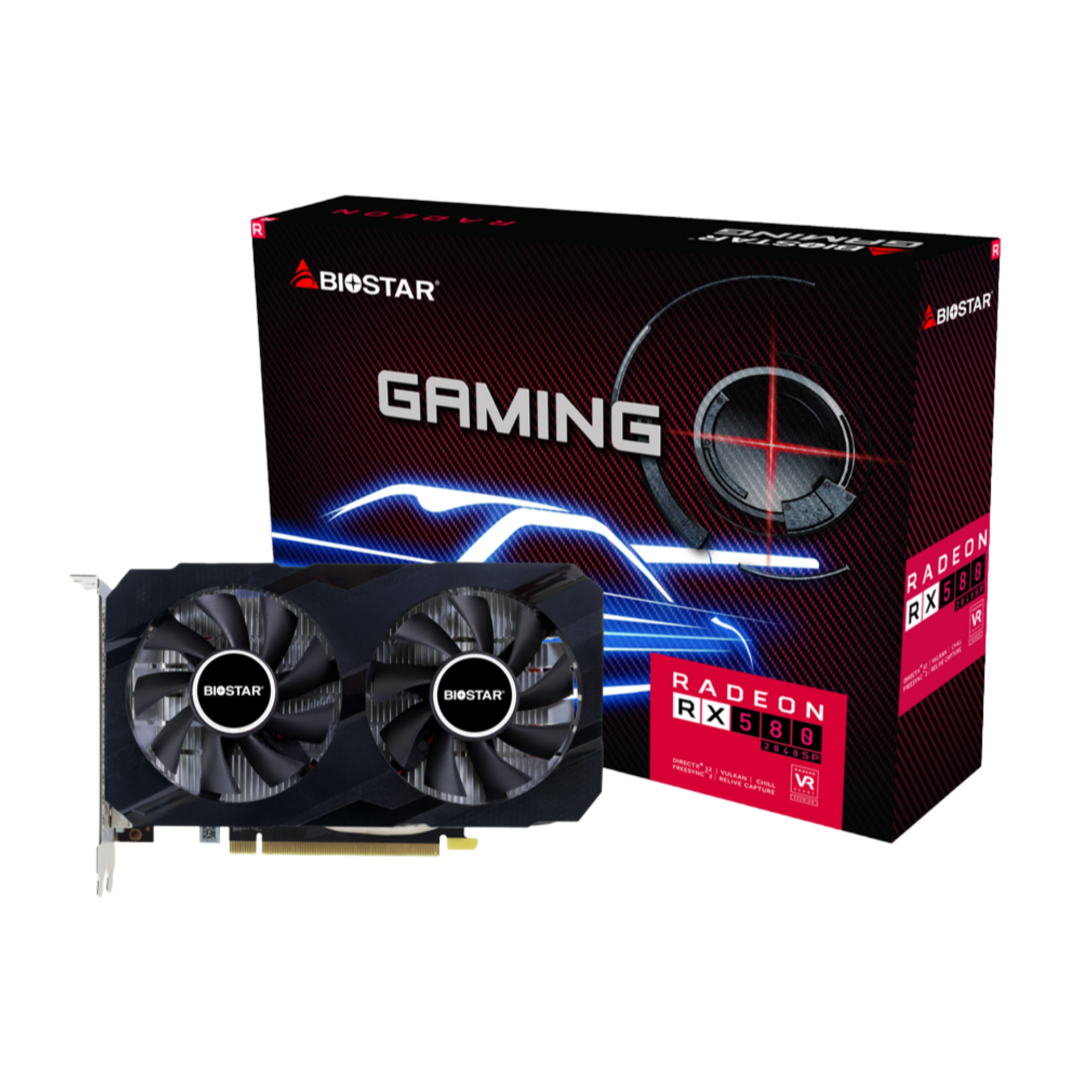 Biostar VA5815RF82 Radeon RX580 2048SP 8GB GDDR5 256-Bit Gaming Graphics Card