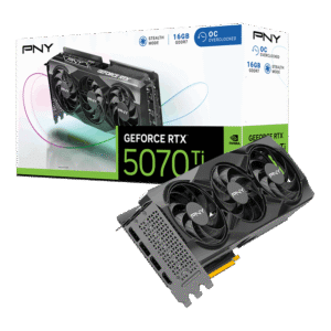 PNY GeForce RTX 5070 Ti Overclocked 16GB GDDR7 256-Bit Triple Fan Graphics Card ( VCG5070T16TFXPB1-O )